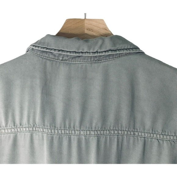 C & C California 100% Lyocell Green Button Down Shacket Womens Size XL - Picture 8 of 8